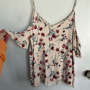 Open shoulder blouse